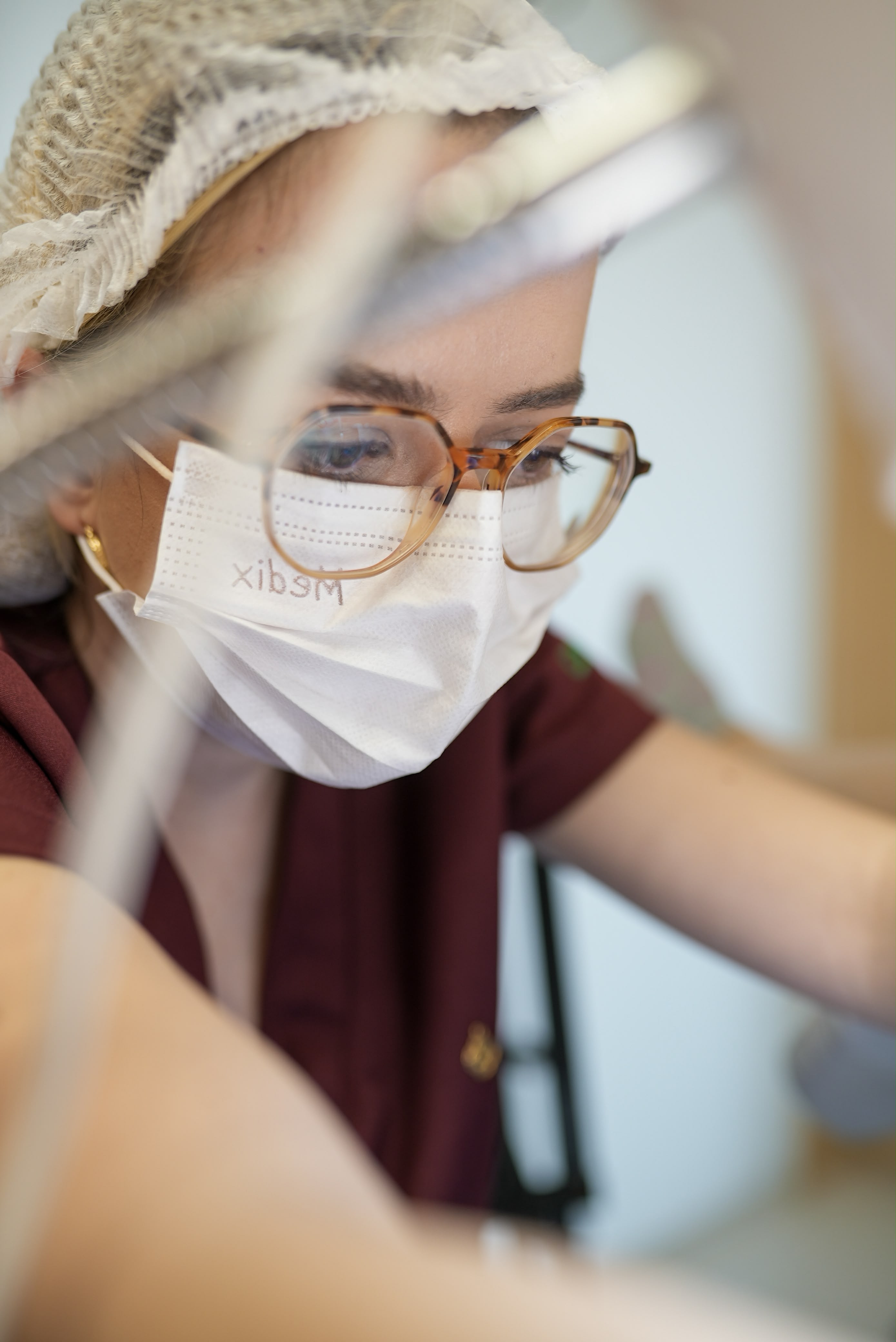 Dr. Melissa Amoroso performing a procedure